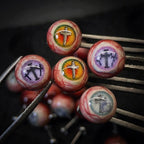 Cthulhu Eye - Gothic Cross Gaze | Ear/Tongue/Lip Titanium Studs