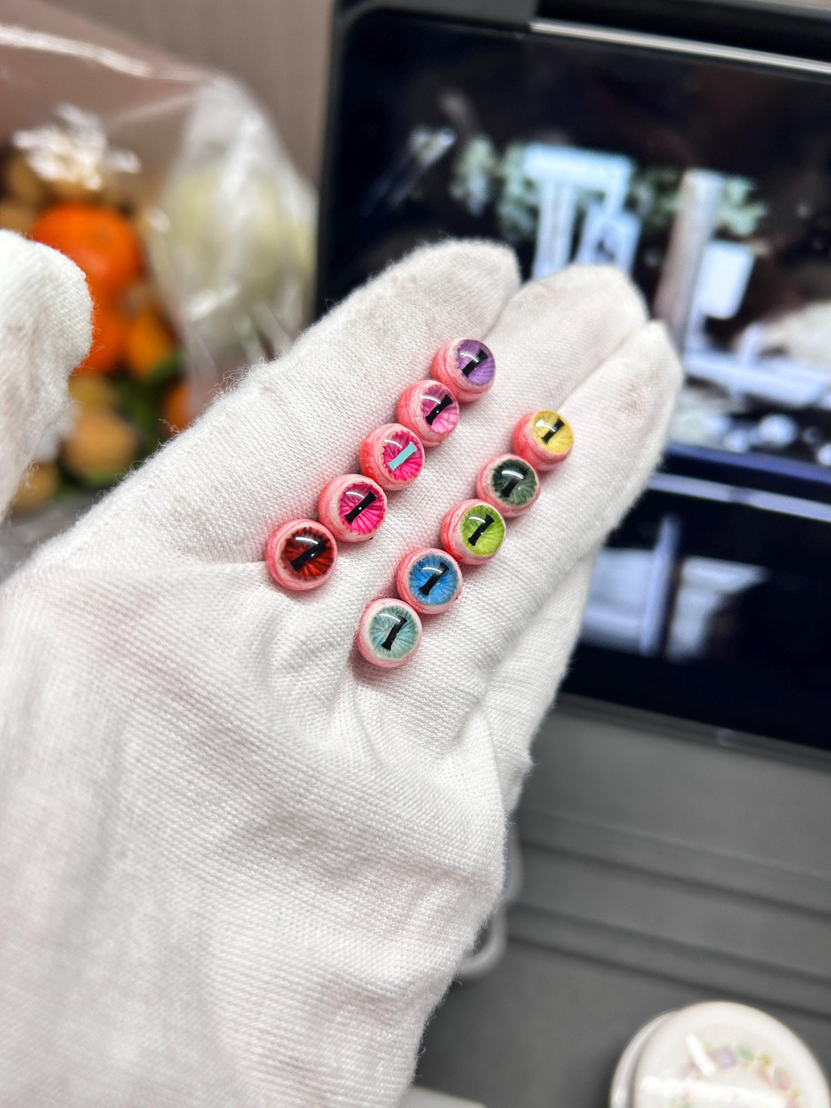 Cthulhu Eye - Lateral Slit Gaze | Ear/Tongue/Lip Titanium Studs