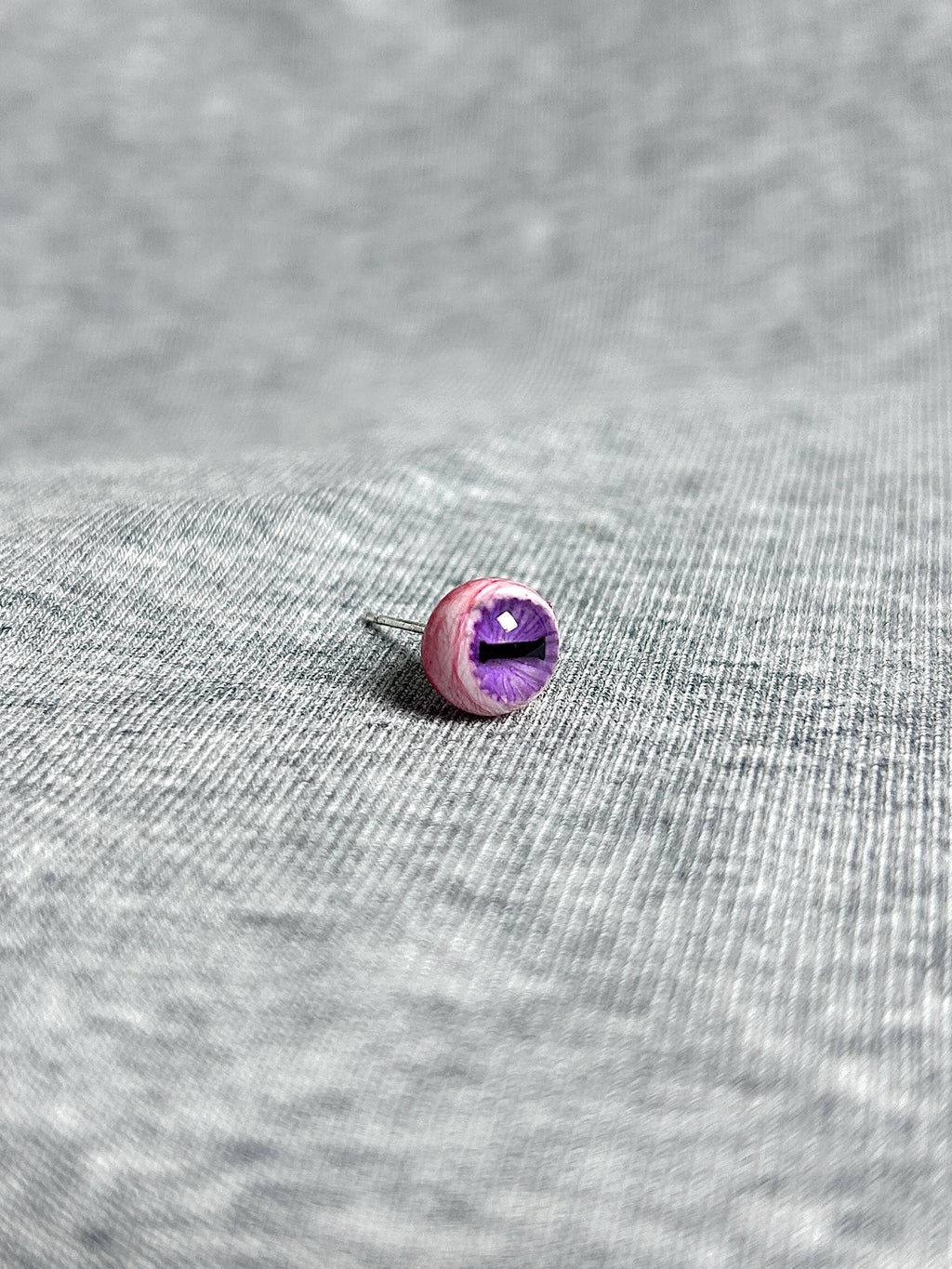 Cthulhu Eye - Lateral Slit Gaze | Ear/Tongue/Lip Titanium Studs