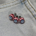 Cthulhu Eye - Blue Cross Gaze | Ear/Tongue/Lip Titanium Studs