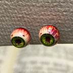Cthulhu Eye - Upper Rank Six Daki & Gyutaro | Ear/Tongue Titanium Studs