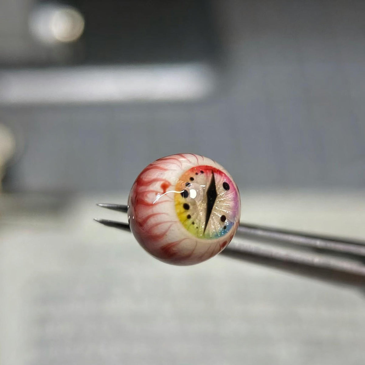 Cthulhu Eye - Dragon Slit Iris | Ear/Tongue/Lip Titanium Studs