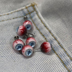 Cthulhu Eye - Blue Cross Gaze | Ear/Tongue/Lip Titanium Studs