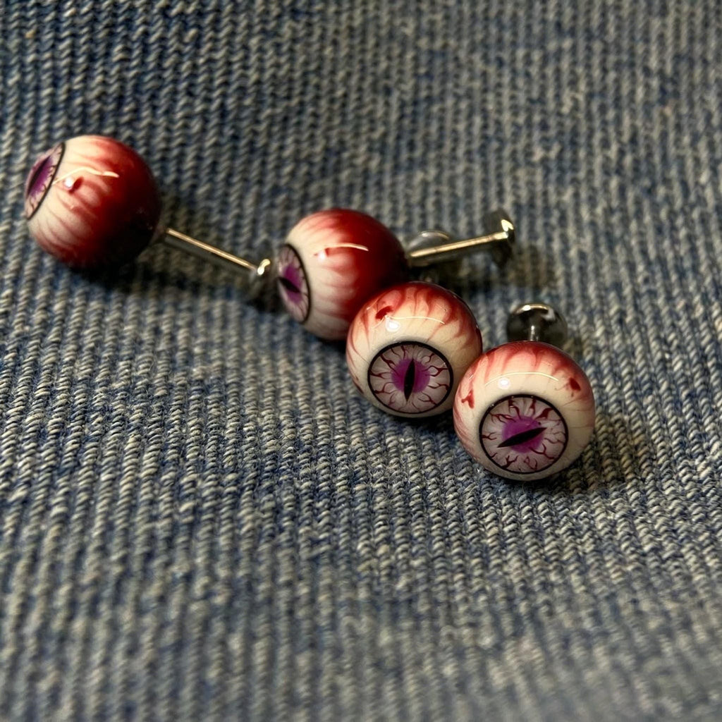 Cthulhu Eye - Nezuko Bloodline | Ear/Tongue/Lip Titanium Studs