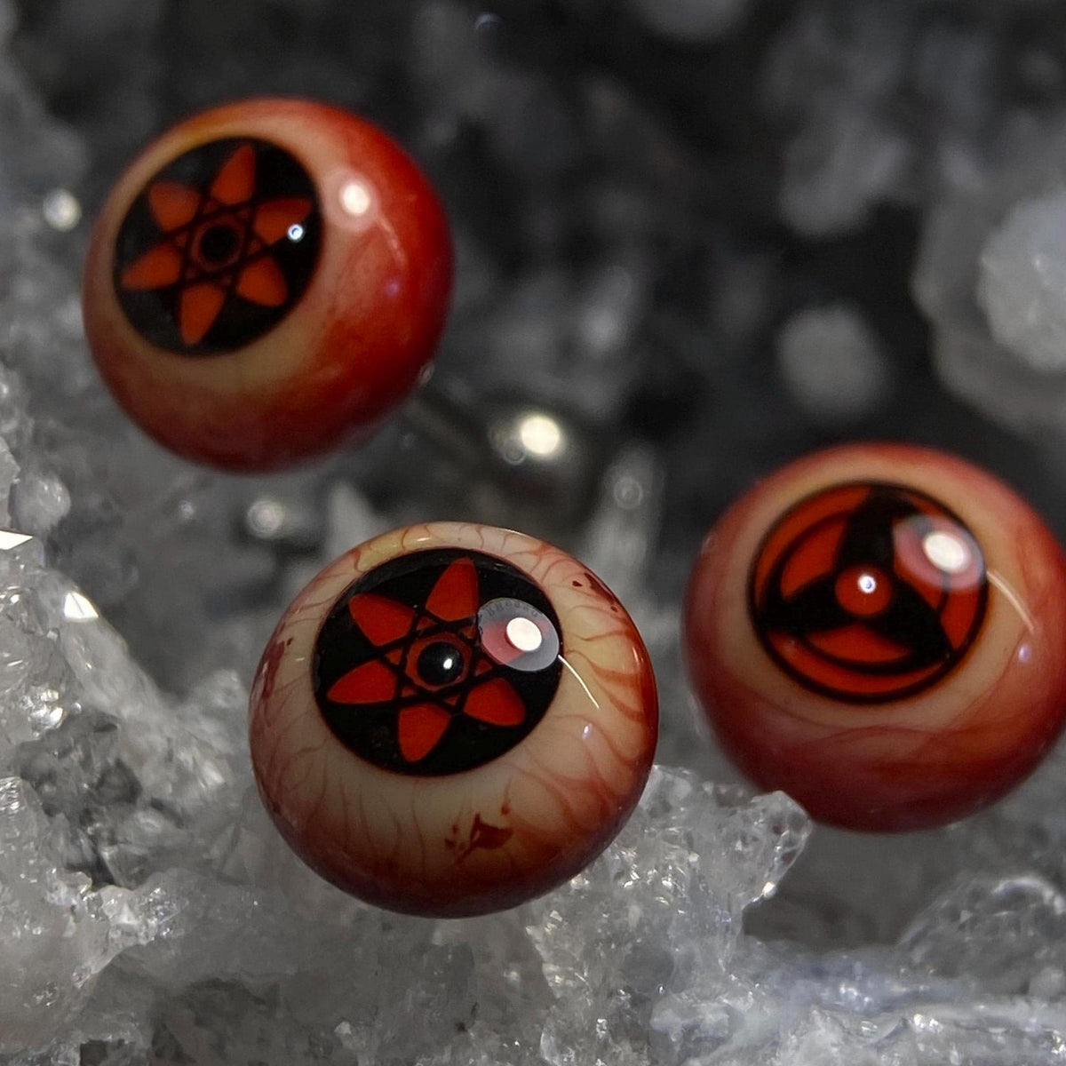 Cthulhu Eye - Sharingan Awakened Bloodline | Ear/Tongue Titanium Studs