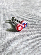 Cthulhu Eye - Cross Gaze | Ear/Tongue/Lip Titanium Studs