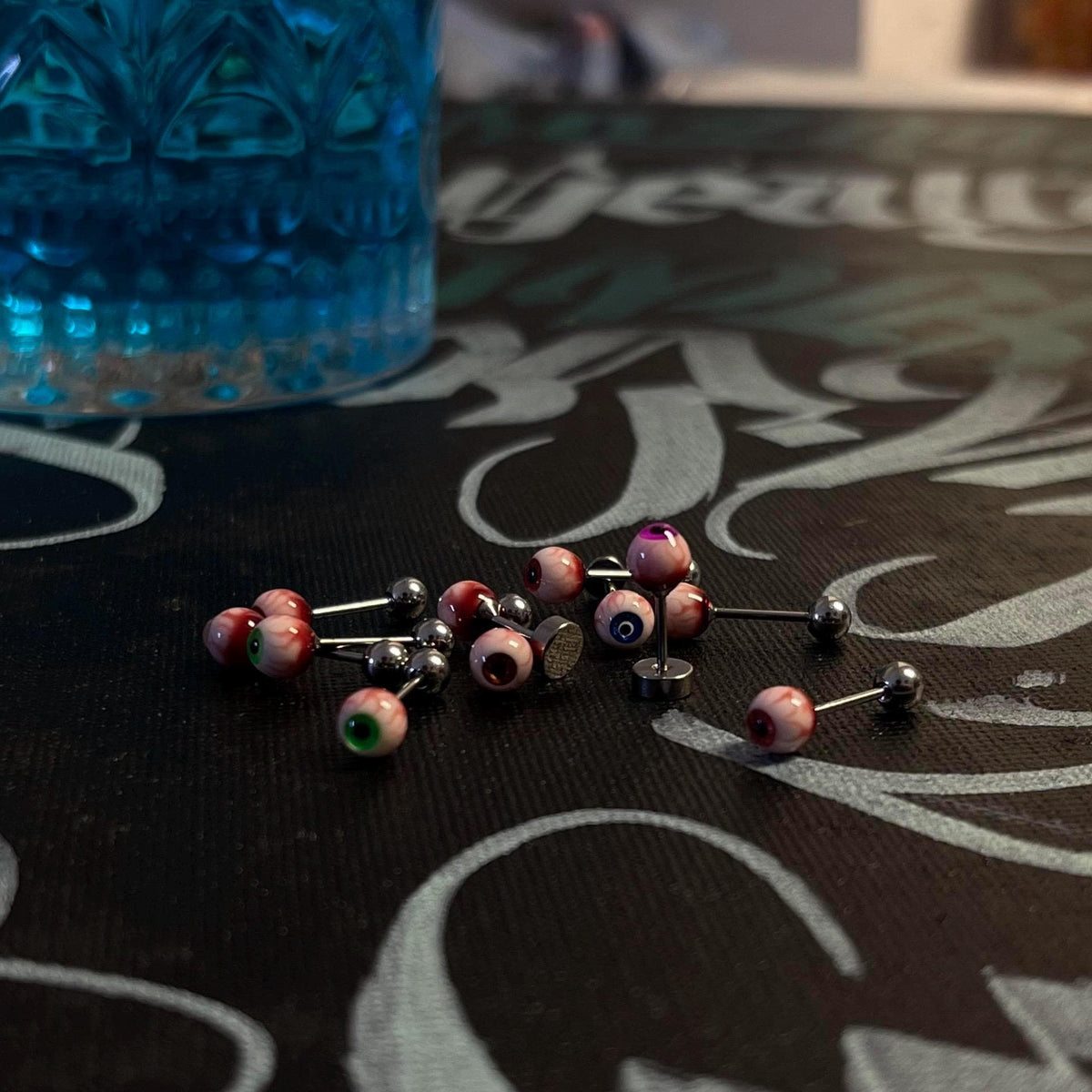 Cthulhu Eye - Luminous Gaze | Ear/Tongue/Lip Titanium Studs
