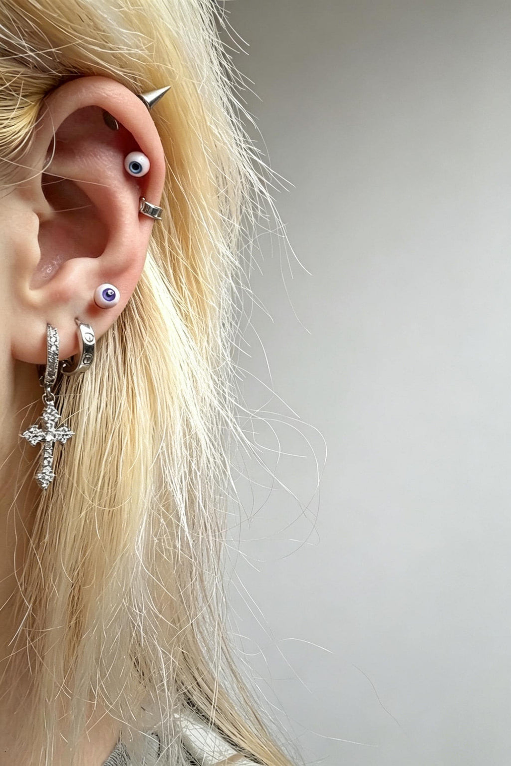 Cthulhu Eye - Solid Iris Custom Color | Ear/Tongue/Lip Titanium Studs