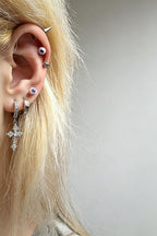 Cthulhu Eye - Solid Iris Custom Color | Ear/Tongue/Lip Titanium Studs