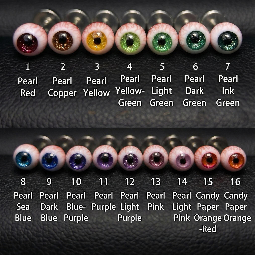 Cthulhu Eye - Pearlescent Abyss | Ear/Tongue/Lip Titanium Studs