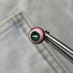 Cthulhu Eye - Emerald Dragon | Ear/Tongue/Lip Titanium Studs