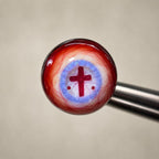 Cthulhu Eye - Blood Cross | Tongue Titanium Barbell