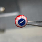 Cthulhu Eye - Sapphire Dragon | Ear/Tongue/Lip Titanium Studs