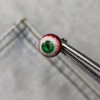 Cthulhu Eye - Emerald Dragon | Ear/Tongue/Lip Titanium Studs