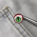 Cthulhu Eye - Emerald Dragon | Ear/Tongue/Lip Titanium Studs