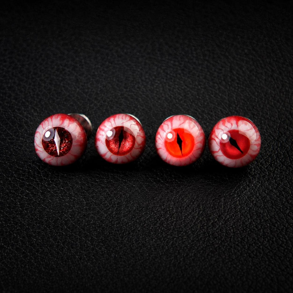 Cthulhu Eye - Blood Moon Dragon | Ear/Tongue/Lip Titanium Studs