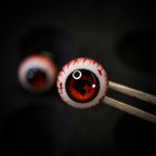 Cthulhu Eye - Sacred Heart Cross | Ear/Tongue/Lip Titanium Studs