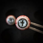 Cthulhu Eye - Sacred Cross | Ear/Tongue/Lip Titanium Studs