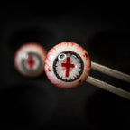Cthulhu Eye - Sacred Cross | Ear/Tongue/Lip Titanium Studs