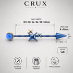 Celestial Arrow industrial barbell detail 6