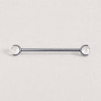 Crystal Sphere industrial barbell detail 7