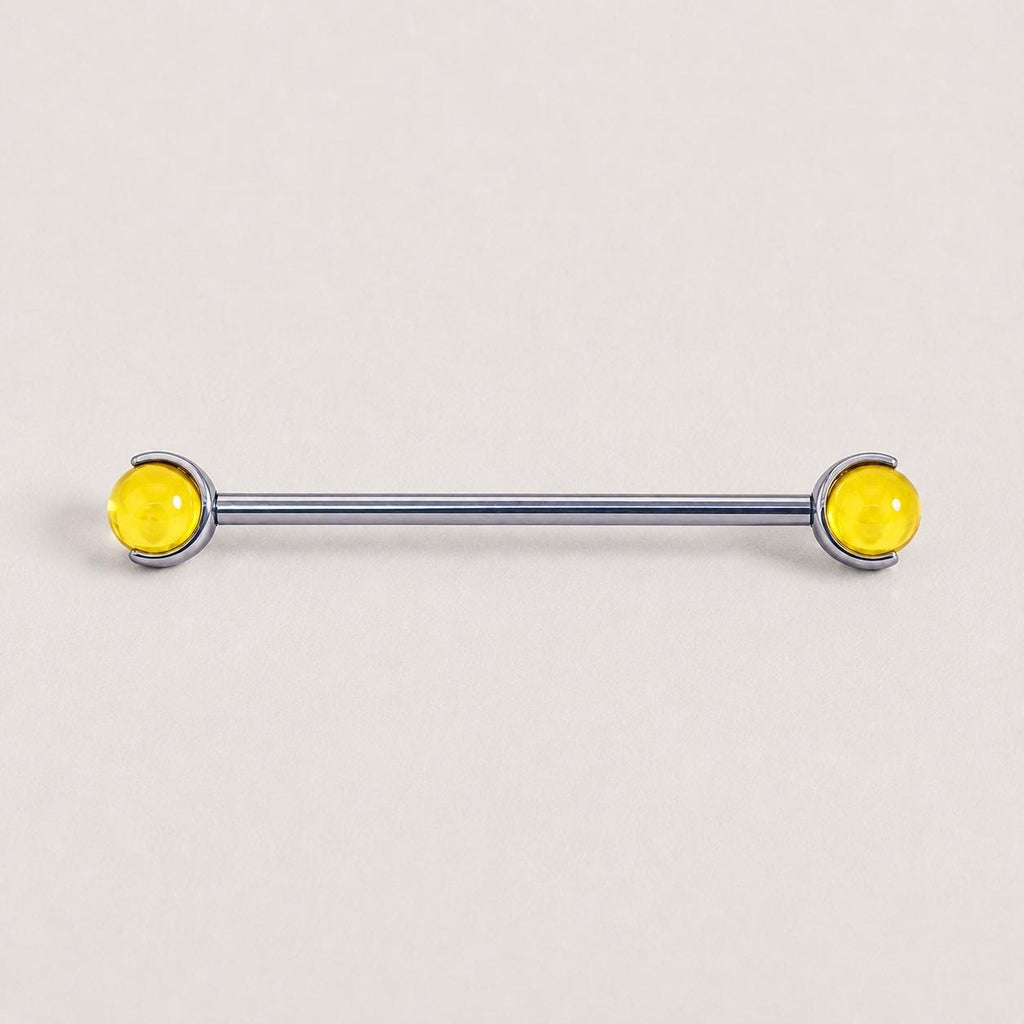 Crystal Sphere industrial barbell detail 12