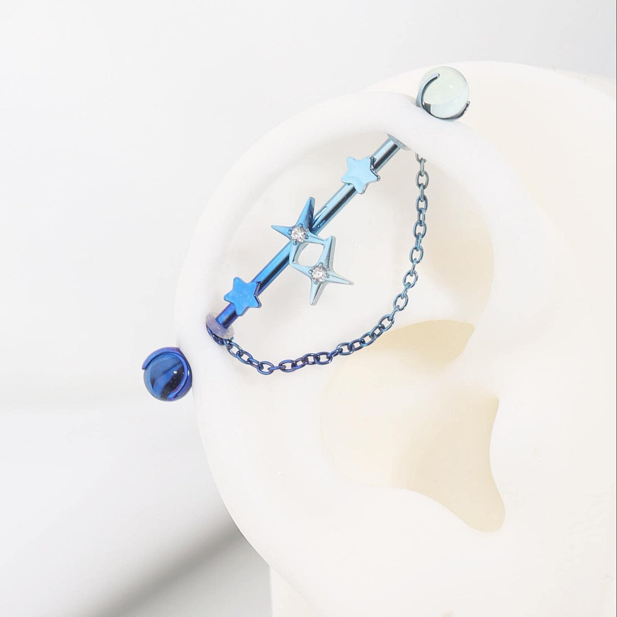 Double Star Chain industrial barbell detail 4