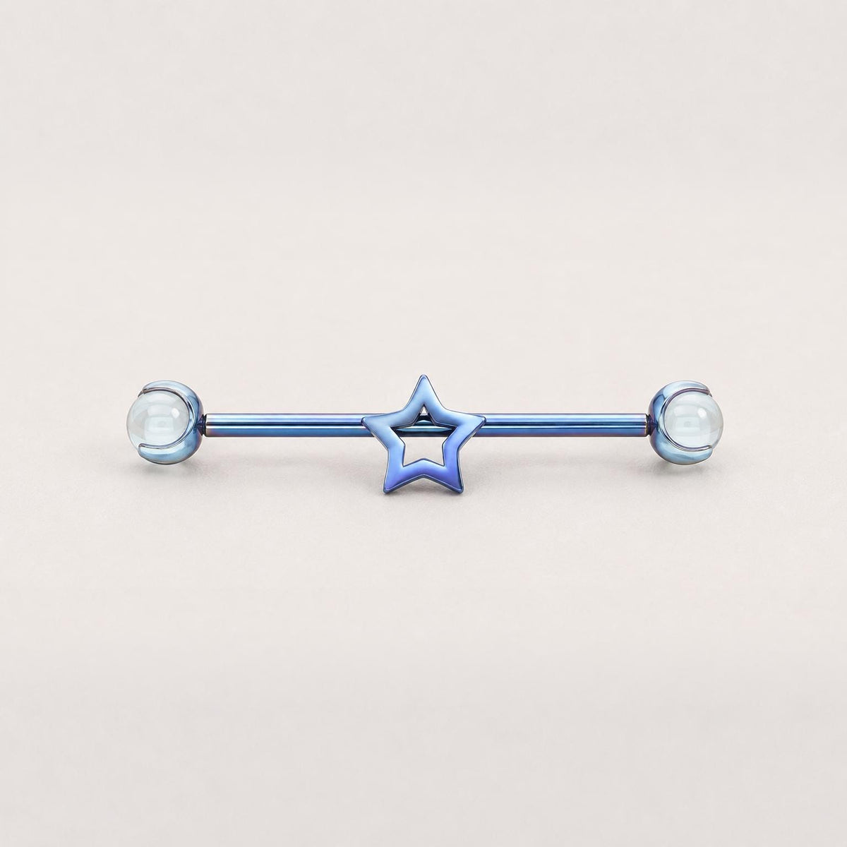 Open Star industrial barbell detail 8