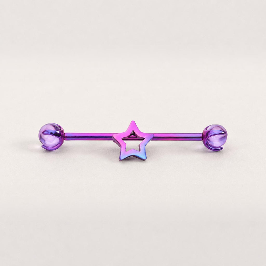 Open Star industrial barbell detail 9