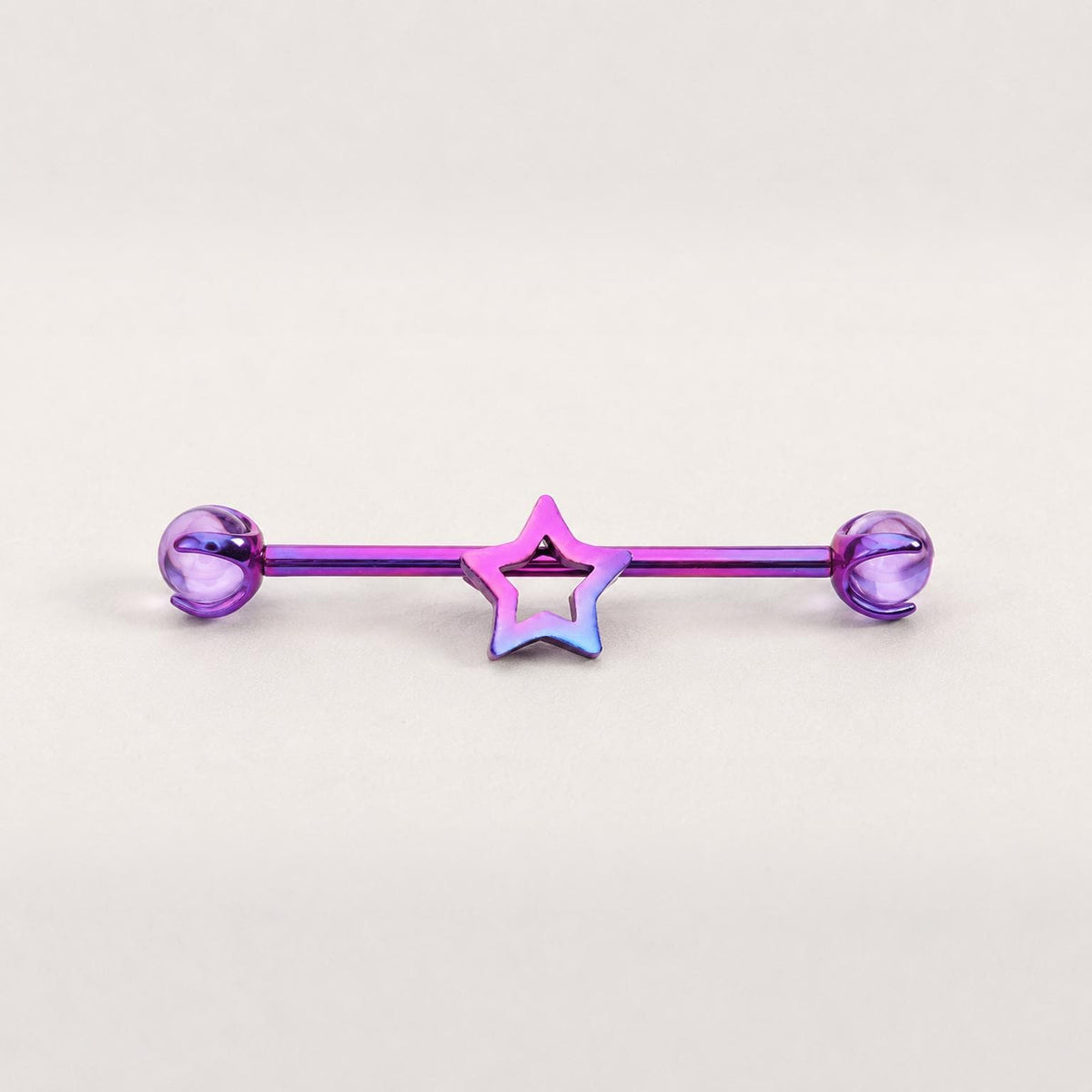 Open Star industrial barbell detail 9