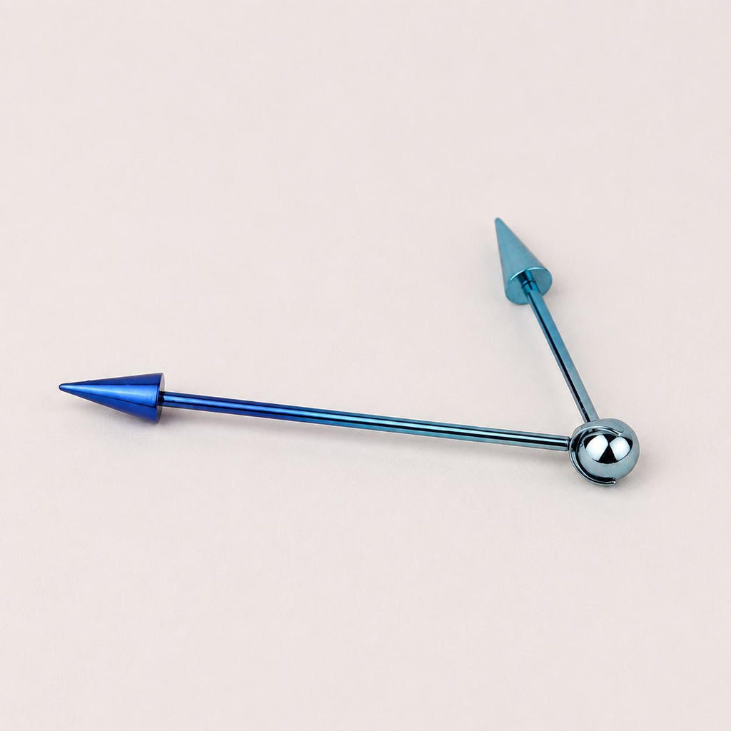 ETSY 4550754712 | IMAGE 5 | Offset Geometric Titanium Industrial Barbell