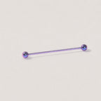 ETSY 4550812342 | IMAGE 14 | Prong-Set CZ Titanium Industrial Barbell
