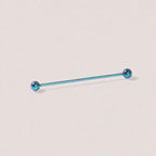ETSY 4550812342 | IMAGE 16 | Prong-Set CZ Titanium Industrial Barbell