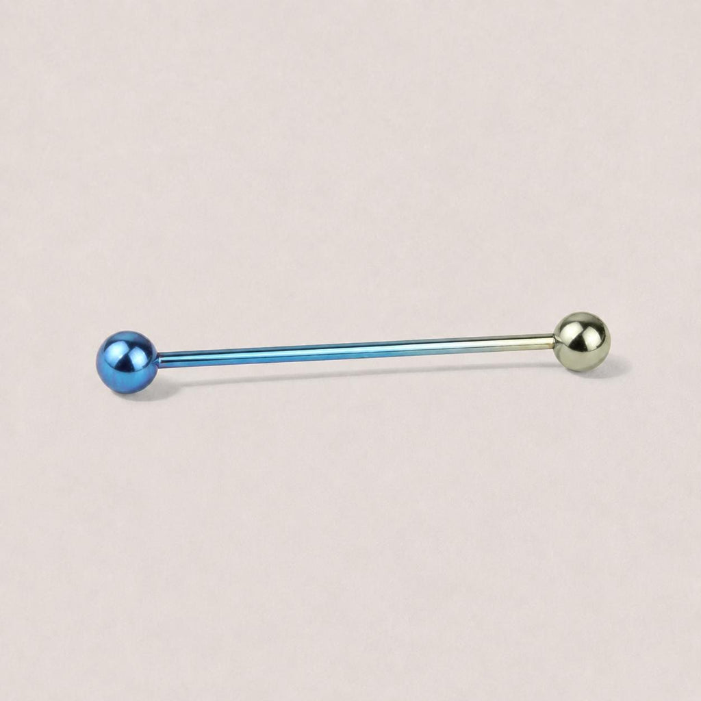 ETSY 4550812342 | IMAGE 17 | Prong-Set CZ Titanium Industrial Barbell