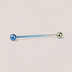 ETSY 4550812342 | IMAGE 17 | Prong-Set CZ Titanium Industrial Barbell