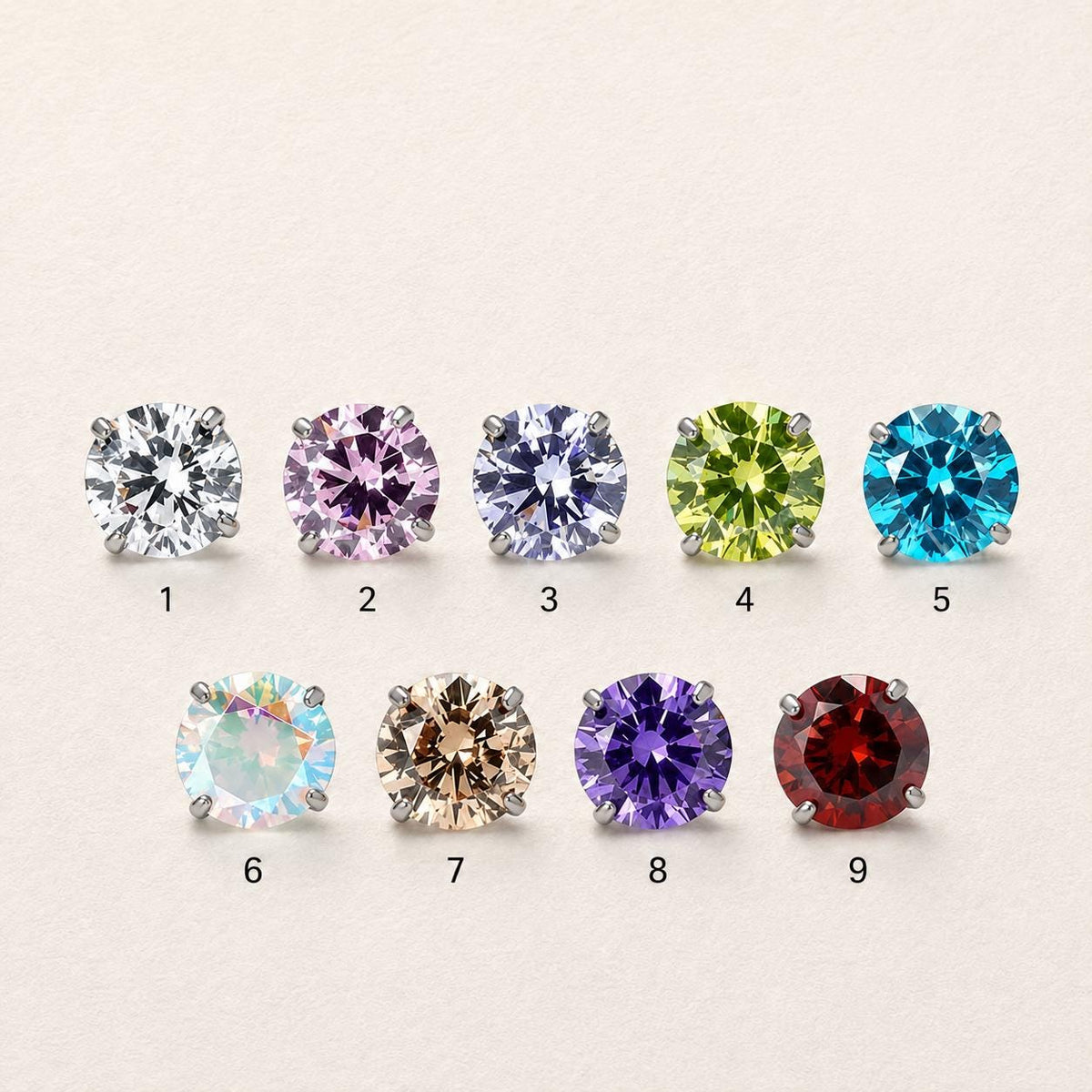 ETSY 4550812342 | IMAGE 4 | Prong-Set CZ Titanium Industrial Barbell