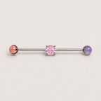 ETSY 4550825854 | IMAGE 6 | Opal Crystal Titanium Industrial Barbell