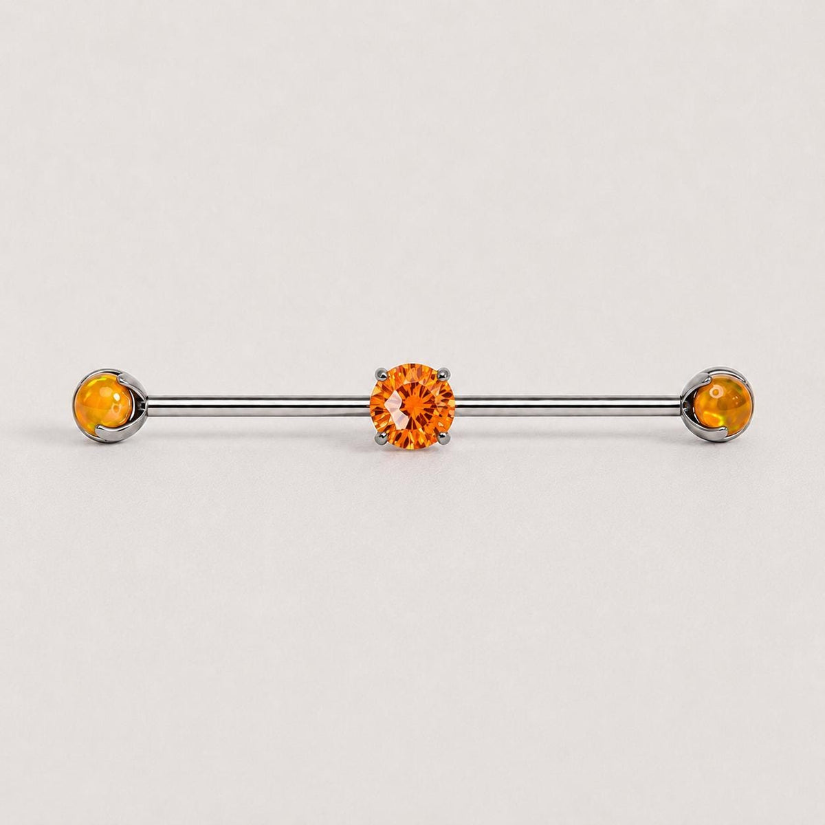 ETSY 4550825854 | IMAGE 9 | Opal Crystal Titanium Industrial Barbell