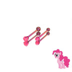 Pinkie Pie Celestial Opal Barbell in ASTM F136 Titanium