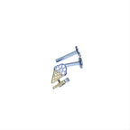 Ice Cream Pinkie Pie Ear Stack in ASTM F136 Titanium