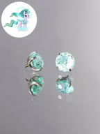 Mistmane Zircon Crystal Stud in ASTM F136 Titanium