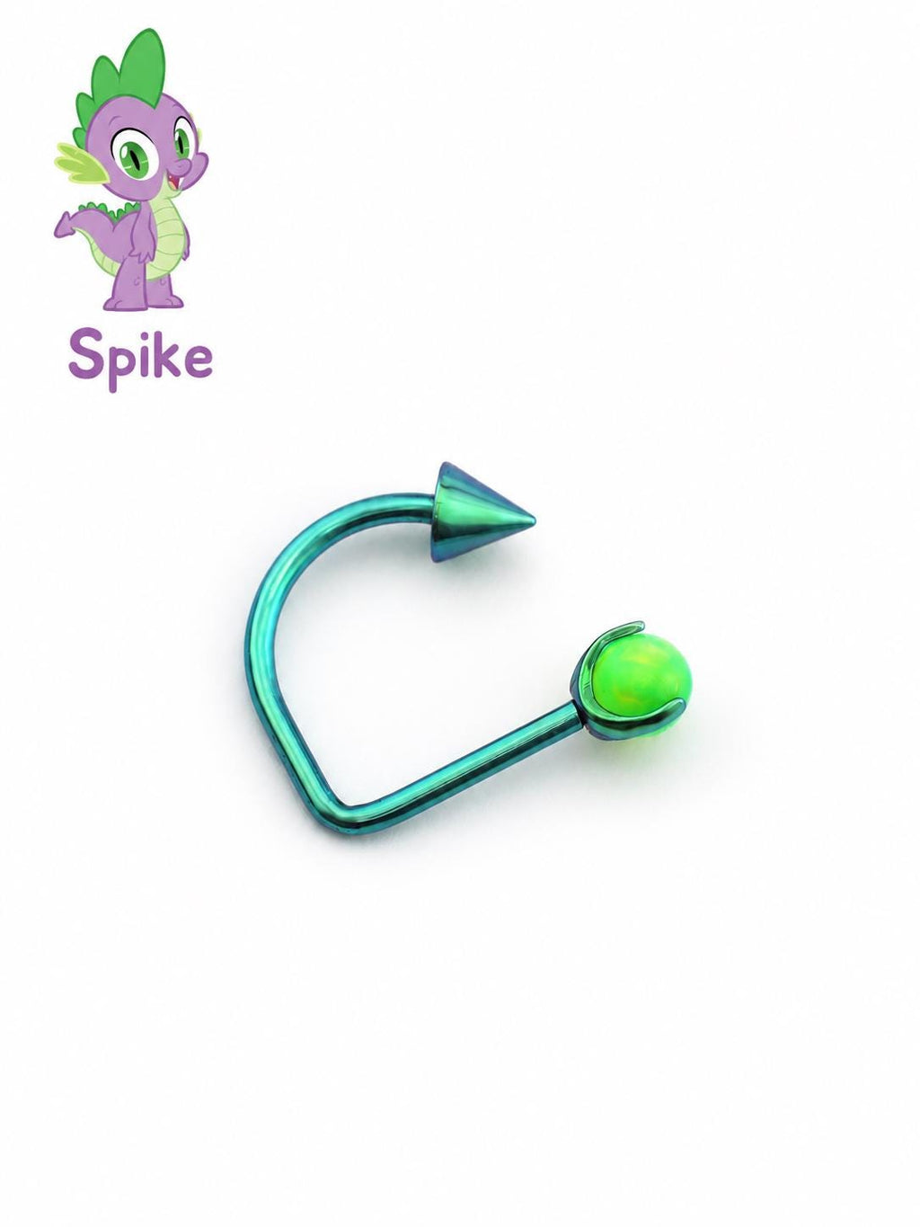 Spike Opal Spike D-Ring in ASTM F136 Titanium
