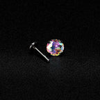 ETSY 4553764220 | IMAGE 4 | Mystic Rainbow Moissanite Flat Back Stud