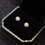 ETSY 4553764220 | IMAGE 5 | Mystic Rainbow Moissanite Flat Back Stud