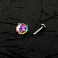 ETSY 4553764220 | IMAGE 6 | Mystic Rainbow Moissanite Flat Back Stud