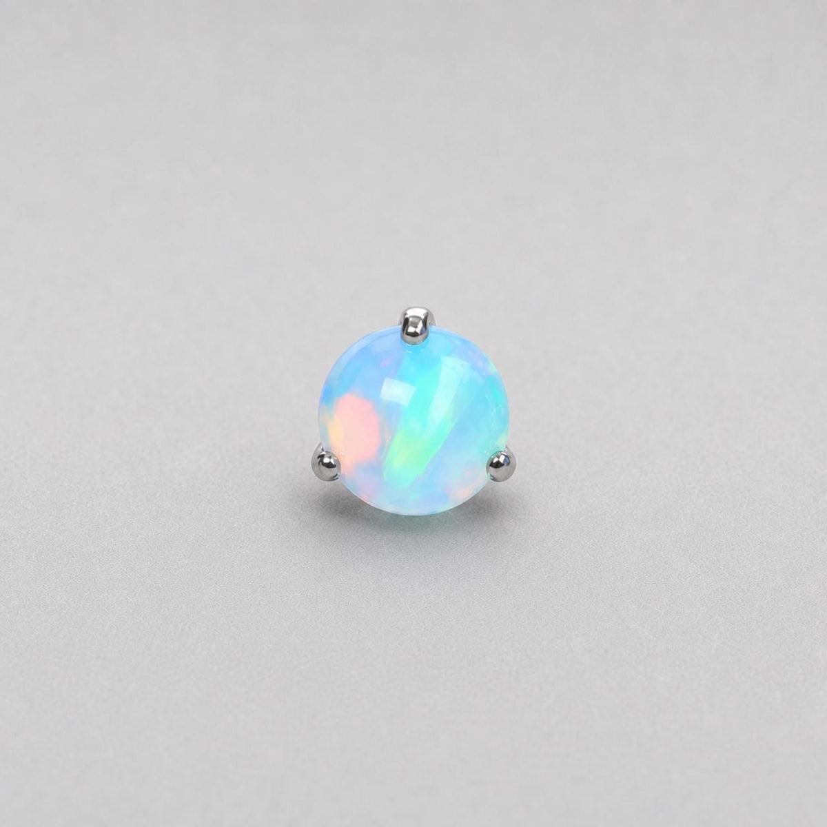 Aurora Orb Opal OP531 Aqua Blue F136 Titanium piercing top