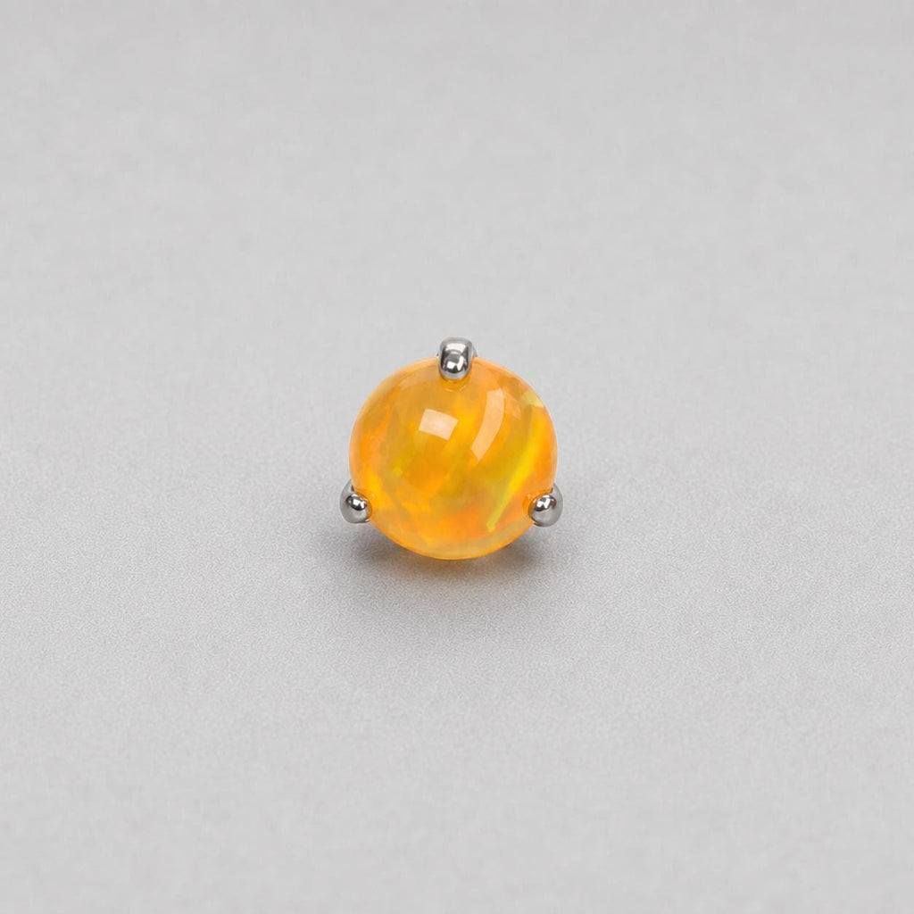 Aurora Orb Opal OP503 Amber F136 Titanium piercing top