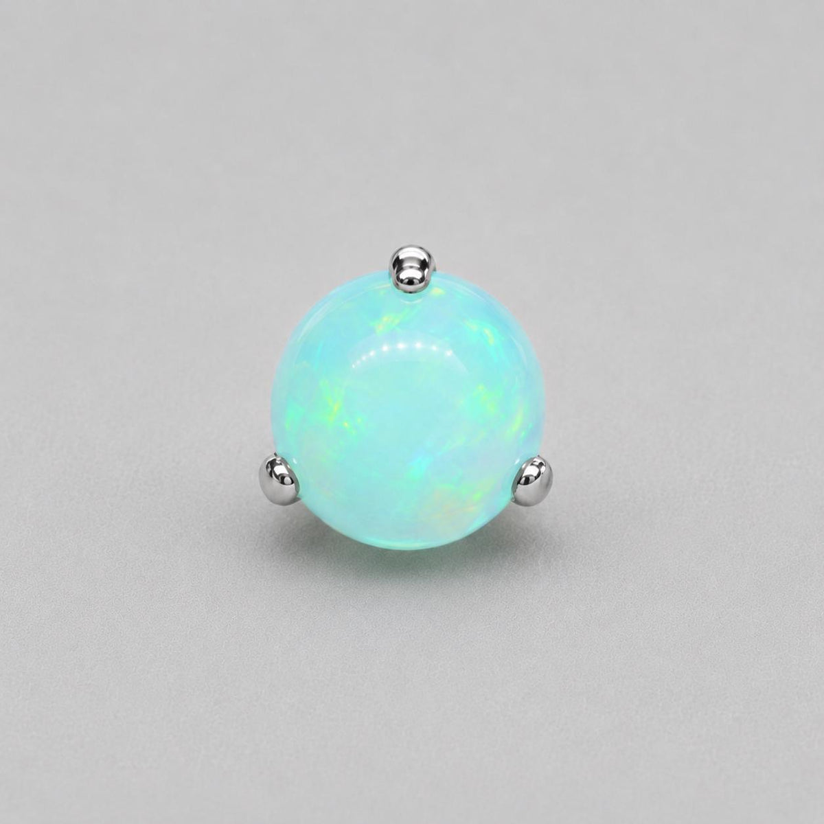 Aurora Glow Jelly Opal OP531 Mint Blue F136 Titanium piercing top