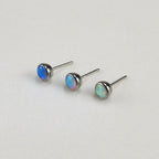Solar Pulse Fire Opal F136 Titanium piercing top detail 4