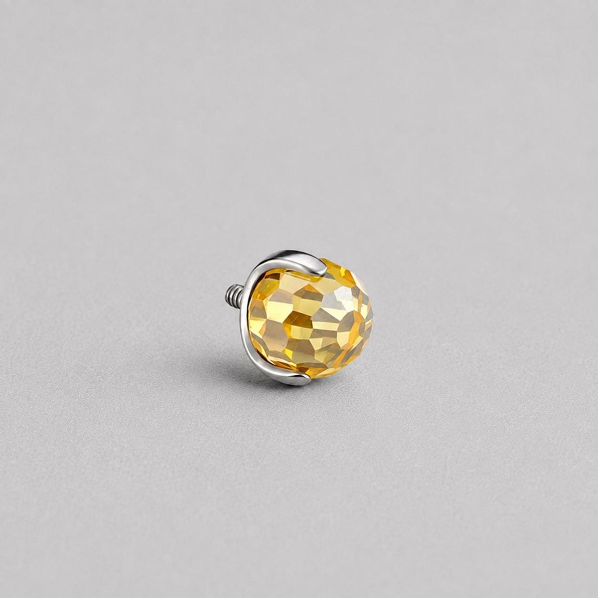 Disco Ball Crystal Gold F136 Titanium piercing top